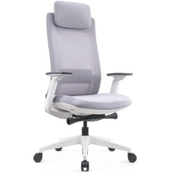 Кресло компьютерное SitZone E-VL002A-BS сетка/ткань, серый, крестов. пластик