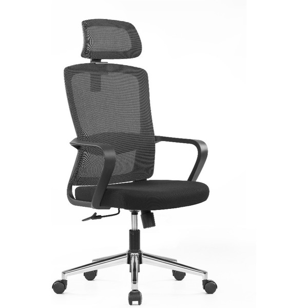 Кресло компьютерное SitZone U-060A сетка/ткань,черный,крестов.хром,2шт