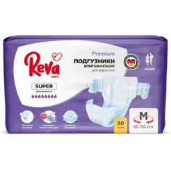 Подгузники на липучках для взрослых Reva Care Super M, 30 шт