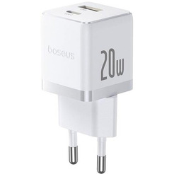 Сетевое зарядное Baseus Palm Fast Charger C+U 20W EU P10111608213-01 (белый)