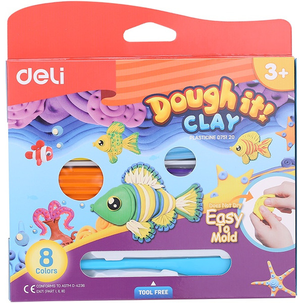 Пластилин DELI D75120