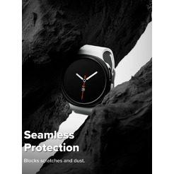 Чехол Ringke SLIM для Galaxy Watch 8 40mm CLEAR(1шт) + MATTE BLACK(1шт)