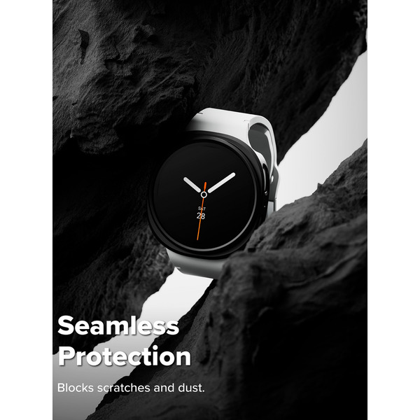 Чехол Ringke SLIM для Galaxy Watch 8 40mm CLEAR(1шт) + MATTE BLACK(1шт)