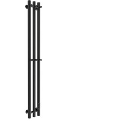 Полотенцесушитель Маргроид Ferrum Inaro 3 Cascade СНШ профильный 120х6х12 (черный матовый, скрытого монтажа, таймер справа)