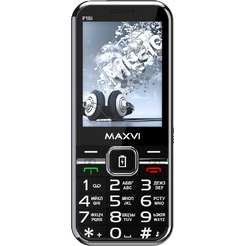 Мобильный телефон Maxvi P18i +ЗУ WC-114 (черный)