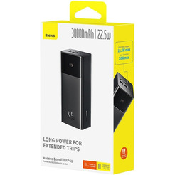 Внешний аккумулятор Baseus EnerFill FP41 Power Bank 22.5W 30000mAh E0027K00 (черный)