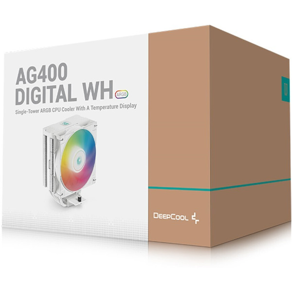 Кулер для процессора DeepCool AG400 Digital ARGB WH R-AG400-WHADMN-G-1