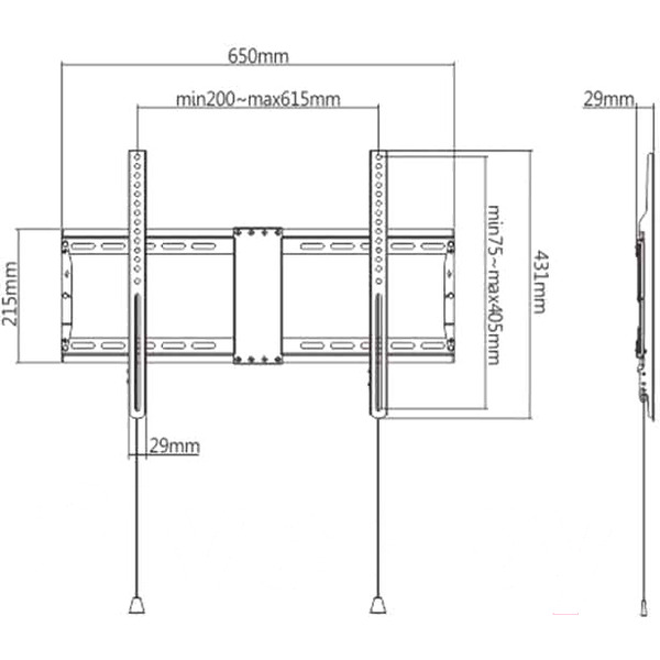 Кронштейн для телевизора Gembird WM-80F-01