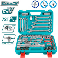 Универсальный набор инструментов Total THT421802 (82 предмета)