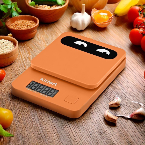 Кухонные весы Kitfort КТ-817-4 оранжевый