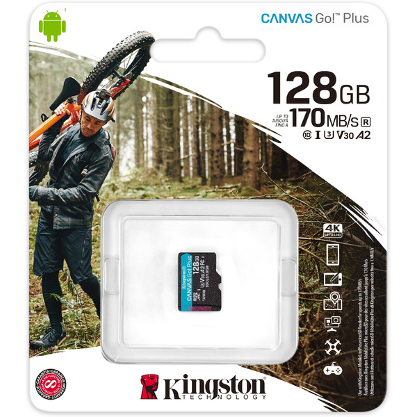 Карта памяти Kingston Canvas Go! Plus microSDXC 128GB (SDCG3/128GBSP)