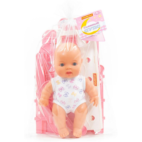 Пупс Полесье Славный + кроватка-качалка 76670