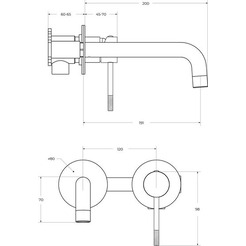 Смеситель Cezares RELAX-BLI2-1-01-W0