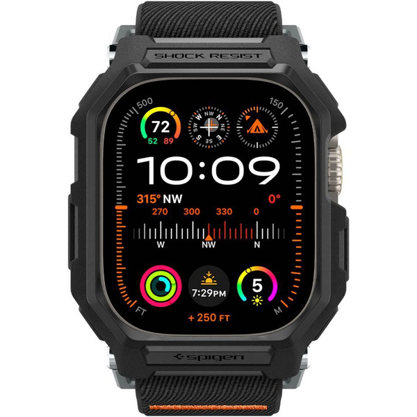 Ремешок с чехлом SPIGEN LITE FIT PRO для APPLE WATCH MATTE BLACK ACS07104