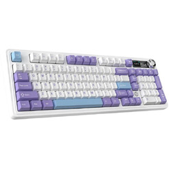 Компьютерная клавиатура AJAZZ AK980 V2 (фиолетово-бело-синяя)