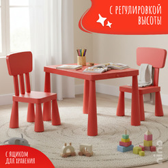 Комплект мебели с детским столом NINO Polo BS-8836 (red)