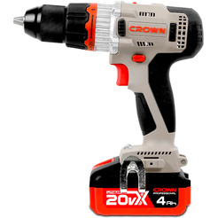 Шуруповерт Crown CT21090HMX-4 BMC (с 2-мя АКБ 4Ah, кейс)