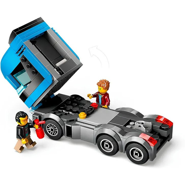 Конструктор LEGO City 60408 Грузовик-автовоз со спортивными автомобилями