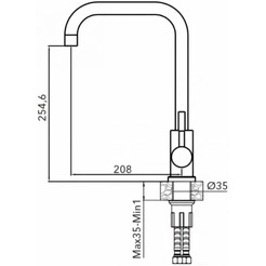 Смеситель AV Engineering AVZAR4-B304GT-736