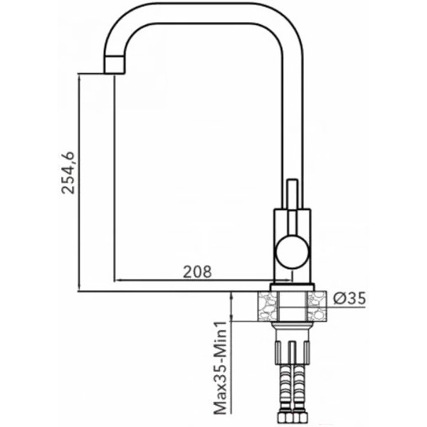 Смеситель AV Engineering AVZAR4-B304GT-736