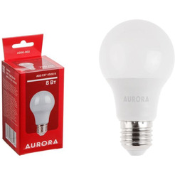 Лампа светодиодная AURORA СТАНДАРТ E27 A60  8Вт 230В  4500K (A200-002)