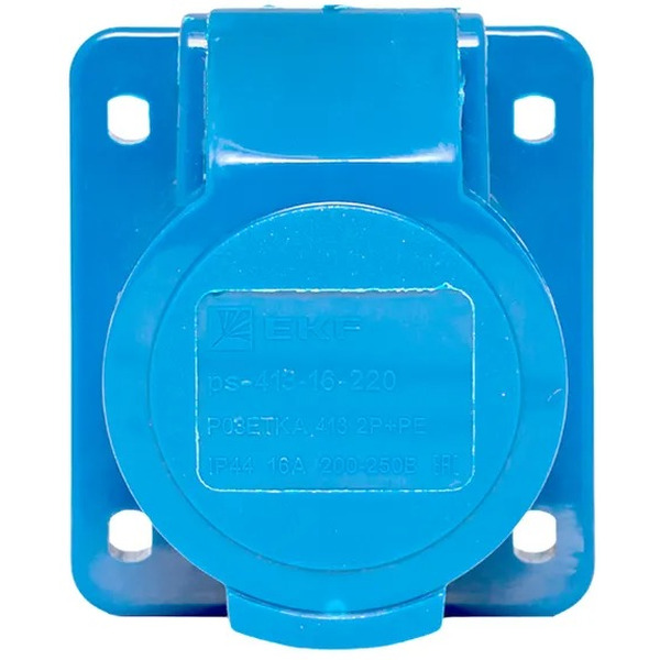 Розетка стационарная внутренняя EKF 413 2Р+РЕ 16А 220В IP44 PROxima