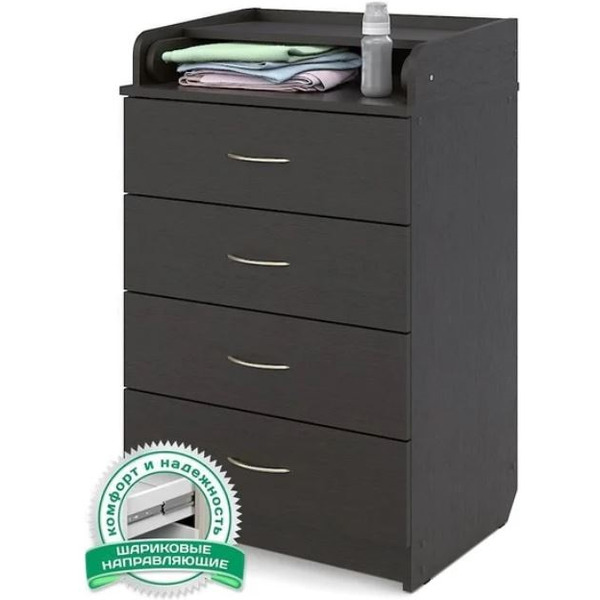 Детский комод Атон Сириус 604 ЛДСП (венге)