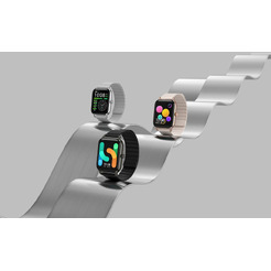 Умные часы Haylou RS4 Plus LS11 (серебристый, магнитный ремешок)