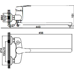 Смеситель Ledeme H32 L2232