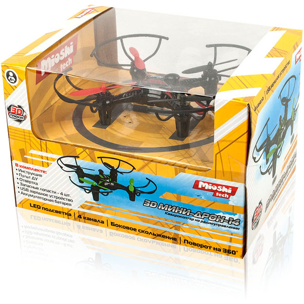 Квадрокоптер MIOSHI TECH 3D Мини-дрон-14 (MTE1209-023)