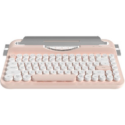 Компьютерная клавиатура AJAZZ AF84 (бело-розовая)