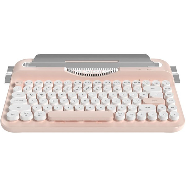 Компьютерная клавиатура AJAZZ AF84 (бело-розовая)