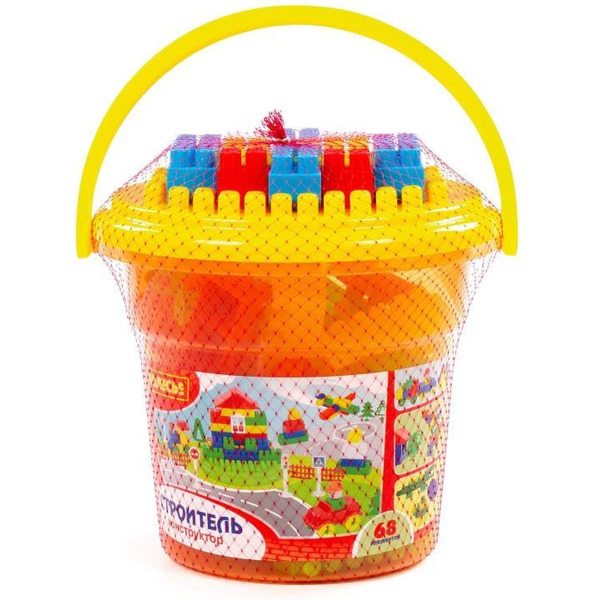 Конструктор Полесье "Строитель" "Макси" 24408 (68 элементов)
