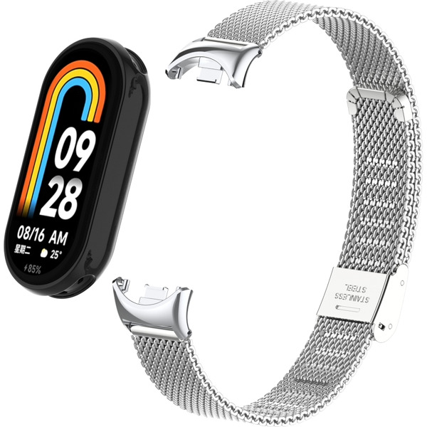 Ремешок Bingo Stainless Grid для XIAOMI Mi Band 8 (серебристый)