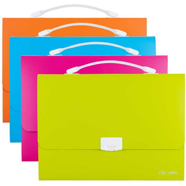 Папка-портфель Deli Rio 38126 (голубой)