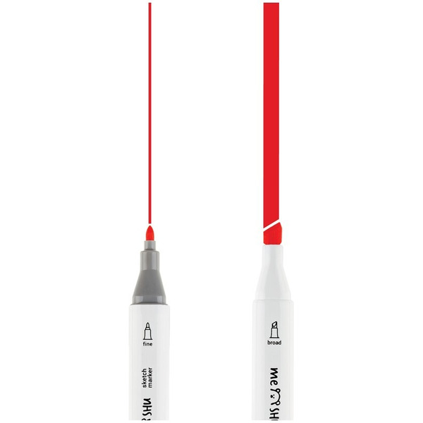 Набор двусторонних маркеров для скетчинга MESHU MS_38265 (36 цветов)