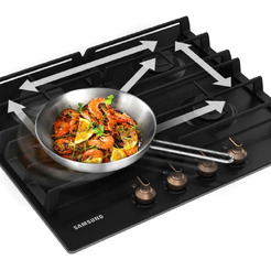 Варочная поверхность газовая SAMSUNG NA64H3000AK/WT