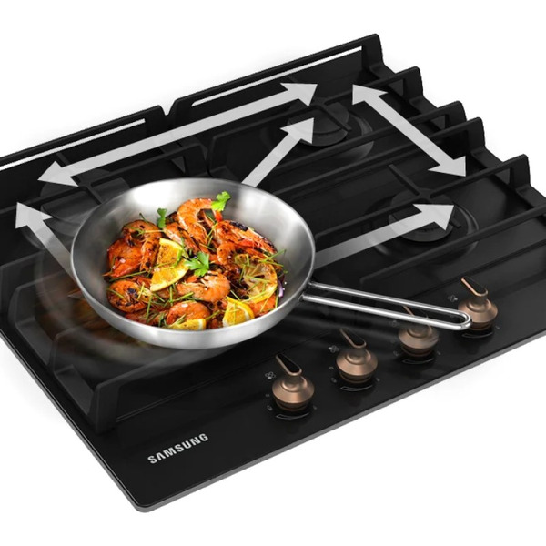 Варочная поверхность газовая SAMSUNG NA64H3000AK/WT