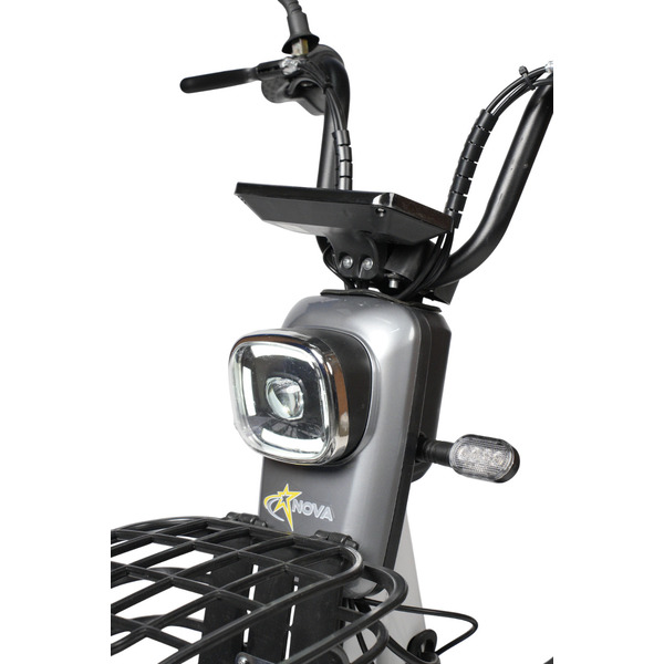 Электровелосипед NOVA EC-02 графит (с задним кофром)