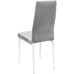 Стул Mio Tesoro Джия DC-060KD (светло-серый/белый)