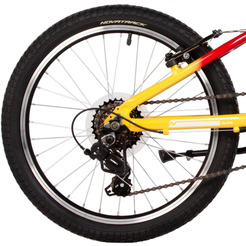 Детский велосипед Novatrack Katrina 20 20AHV.KATRINA.YRD5 (желтый/красный)