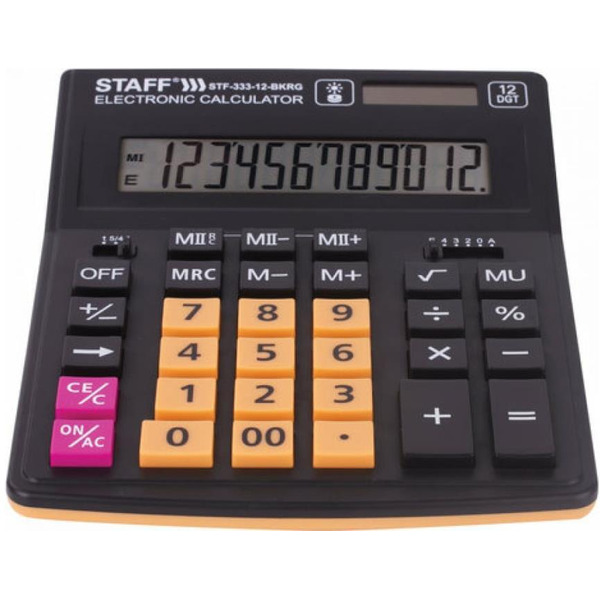 калькулятор Staff Plus STF-333-12-BKRG (250460)