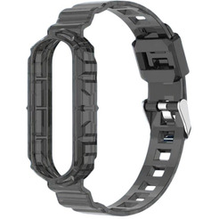 Ремешок Bingo Transparent для XIAOMI Mi Band 5/6/7/AMAZFIT Band 5 (черный)