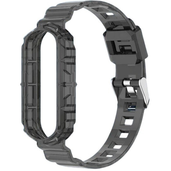 Ремешок Bingo Transparent для XIAOMI Mi Band 5/6/7/AMAZFIT Band 5 (черный)