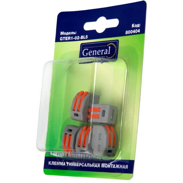 Набор клемм General Lighting Systems GTER1-02-BL5 (800404)