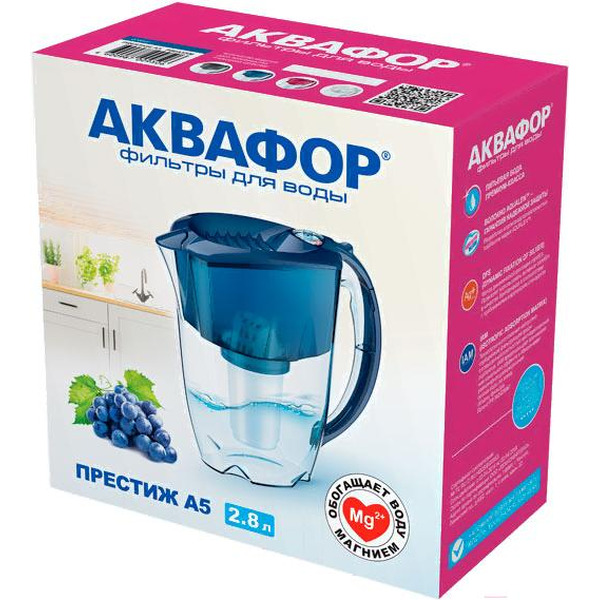 Кувшин АКВАФОР Престиж А5 (черный)