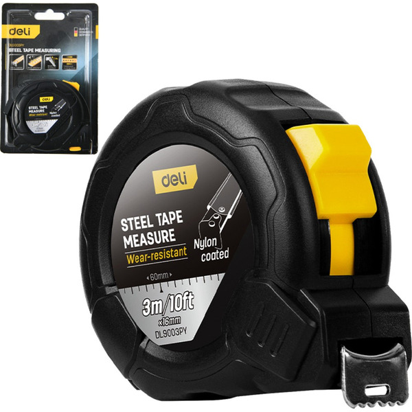 Рулетка Deli EDL9003PY