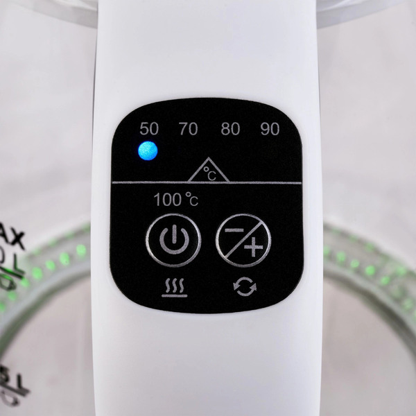 Электрический чайник Hyundai HYK-G8880 (серый/серебристый)