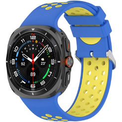 Ремешок Bingo Sport для SAMSUNG Galaxy Watch Ultra 47 мм (синий с желтым)
