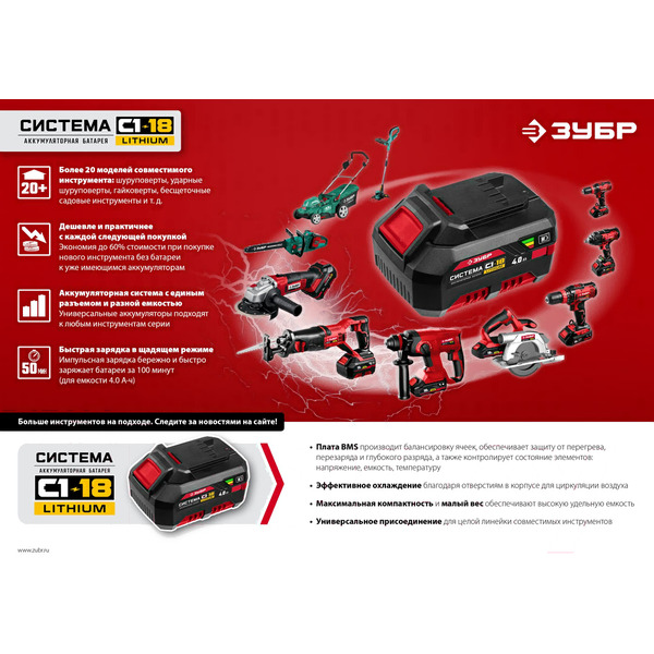 Многофункциональный инструмент Зубр МФИ-18 Н